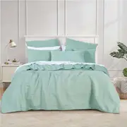 Bianca Cressida Sage Cotton Polyester Coverlet Set Queen/King