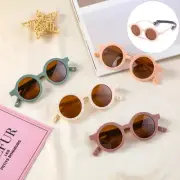 Polarized Baby Sunglasses Flexible Strap Infant Shades Round Frame 0–24 Months