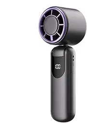Portable Rechargeable Fan, Ultra Quiet Cooling Device, Personal Cooling Ventilator, Long Lasting Handheld Fan for Outdoor, Indoor, 100 Wind Speeds, Black