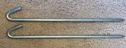Heavy Duty Steel 5/8x24 Hook Stakes Tents Inflatables Camping Anchor, 2 pack