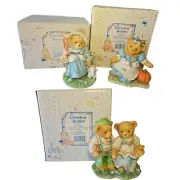 3 Cherished Teddies 302473 624802 302481 Cinderella Little Bo Peep Hansel Gretel