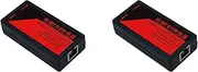 Mellisso 2X 2 Port POE Extender 100Mbps with IEEE 802.3Af Standard for NVR IP Camera AP IP Voice POE Extend 100 Meters