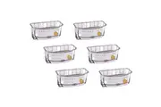 6PK D.line Chrome/Pvc Wall Mount Sponge Caddy w/ Suction Cups Organiser Black