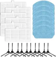 Vuzmode Filter Brush with Mop Pad, for MAMNV, for BR150/BR151 2-in-1 Sweeping Robot Vacuum Cleaner Handheld Cordless Vac Spare Parts Robot mop Cloth(C)