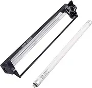 DERNORD T5 HO UVB Reptile Light Fixture Combo Kit 8W Reptile Light Hood Comes with Desert 10.0 UVB T5 Lamp