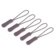 20pcs Zipper Pulls Pull Head Handle Replacement Tab Tags Cord Extension Brown
