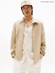 Tommy Hilfiger Natural Technical Shacket (W59185) | $369