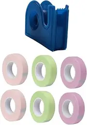 minkissy Easy Cut Eyelash Tapes 7pcs Adhesive Lash Tapes Cutting Tool Soft Pe Fabric Quick Application for Makeup Artists