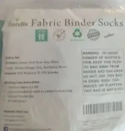 Trendix Fabric Binder Socks Set Of 10 Book Covers Multicolor Polyester Spandex