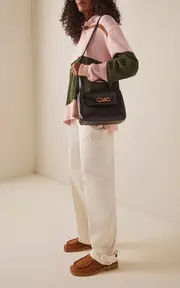 [Bottega Veneta] Belted Cotton Barrel Pants