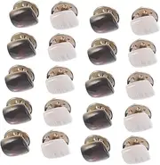 HAPINARY Elegant Decorative Shirt Button Set 20pcs Navy Blue Buttons Gold Snaps for Women