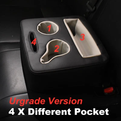 40OZ Universal Car Sedan Back Seat Organizer Drink Phone Cup Holders Boat Pillow