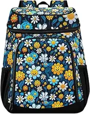Monster Trucks Backpack Cooler Bag 36 Cans Lightweight Mens Lunch Backpack for Lunch Picnic Fishing Hiking Camping Park Beach