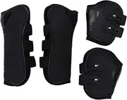 Ipetboom 2pairs XL Horse Leg Protector Equipment for Comfortable Support and Stability High Elasticity and Softness Black