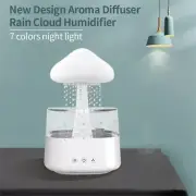 Mushroom with Rain Cloud Diffuser Humidifier Aromatherapy Colorful Lamp