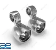 Silver Led Fog Light Set For Royal Enfield Super Meteor Shotgun 650 KXA00064 GEc