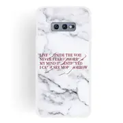 3PCS Semi-transparent TPU Marble Phone Case for Galaxy S10e