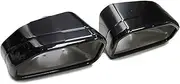 Car Exhaust Tip Compatible For BMW X3 G01 X4 G02 30i 2022 Square Exhaust Tip Black Muffler Tips Welding Exhaust System Nozzle TailTip(Black)