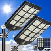 Solar Street Light Outdoor, 95000LM Motion Sensor Solar Parking Lot Street Light