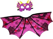 Vseutiac Dragon Costume for Kids Dinosaur Mask Set Dress Up Gift Toys Photo Props Dragon Mask Dragon for