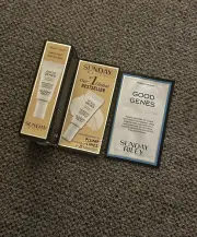 Sunday Riley Good Genes 2 Pack Skincare Bundle- 5ml & .03oz Sample Foil Pack NEW