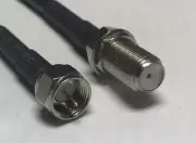 F Female to F Male plug RF coax cable adapter RG174 8ft USA Fast Shipping