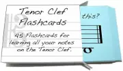 Tenor Clef Note Names Flashcards - Really Fun Design for Learning to Read Music