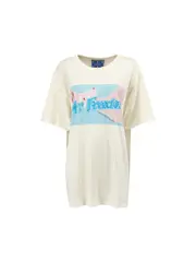 Gucci x Elton John Cream Cotton Graphic Print T-Shirt