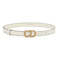 在飛比找樂天市場購物網優惠-DIOR 經典CD LOGO全手工皮革20MM -SIZE 