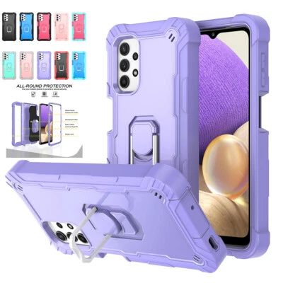 Heavy Duty Shockproof Stand Armor Case Cover For Samsung Galaxy A52 A32 A12 A02s