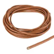3mm Deep Brown Leather Cord, 5m(5.5 Yards) Leather Twine Leather Strings
