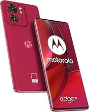 [Motorola] Edge 40 5G (Viva Magenta) Dual-SIM (Nano, eSIM) 256GB Storage + 8GB RAM GSM Unlocked Android Smartphone - International Version