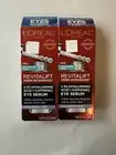 2X Loreal Revitalift 2.5% Hyaluronic + Caffeine Brightening Eye Serum 0.67 FL OZ