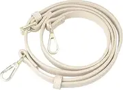 [ARTIBETTER] Adjustable Shoulder Bag Strap for Women Replacement Bag Accessory with Golden Buckle Beige for Travel and Everyday Use