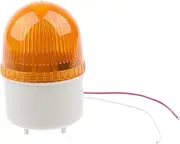 Baosity Amber LED Light Warning Flash Emergency Signal AC 220V LED Alarm Strobe Signal Warning Light Lamp with Buzzer Sound