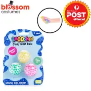 NG378 Smooshos Snow Gel Bead Sticky Splat Ball Novelty Squish Soft Hand Toy