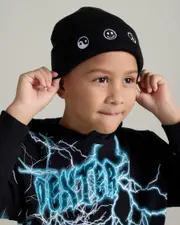 [Lucid] Lucid Toddlers' Quad Beanie in Black One Size Black
