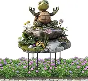 Decorative Pot Stakes - Waterproof Turtle 2D Acrylic Lawn Plug,Acrylic Ground Plug for Garden, Yard Art for Outdoor Lawn Patio Pathway Decoration