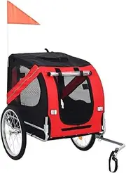 Bike Dog Trailer, Portable Dog Bicycle Trailer, Folding Pet Trailer for Small and Medium Pets