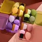 4Pcs With Box Sponge Powder Pro Foundation Magic Brushes Cushion Puffs Makeup