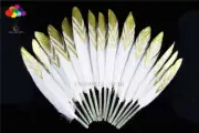 New pretty 10-100PCS golden glitter Pheasant Tail Feathers 10-15cm/4-6inch