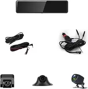 Wireless Carplay Auto 3 Channel GPS WiFi Dash Cam 3 * 1080P for Car DVR 360° Auto Video Recorder 24H Parking Monitor Night Vision(128G)