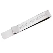 kilofly Men's Tie Clip Hidden Message WORLD'S BEST DAD GRANDPA BROTHER UNCLE ...