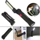LED Work Light Rechargeable Flashlight w/Magnetic Base 360° Rotate Folding Torch