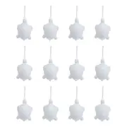 12x LVD Ceramic Hanging Turtle Home/Office Durable Display Decor 8x5cm White