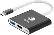 Dock for Nintendo Switch 2025 & OLED,Docking Station TV with 4K HDMI USB 3.0 100W USB-C Charging Port, USB C to HDMI Adapter for Steam Deck/MacBook/Laptop,White-Black