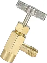 JECOMPRIS R134a Can Tank Adapter Easy to Use Ac Hose Connector Safety Check Valve