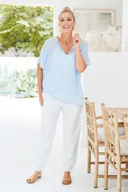 Belle Flocked Tunic--BLB-290