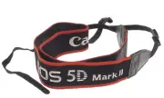 Canon EOS 5D Mark II Genuine 1.5" Red & Black Camera Neck Strap, New