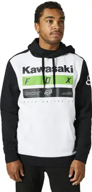 FOX Kawi Stripes Hoodie, black-white, Size S Black White